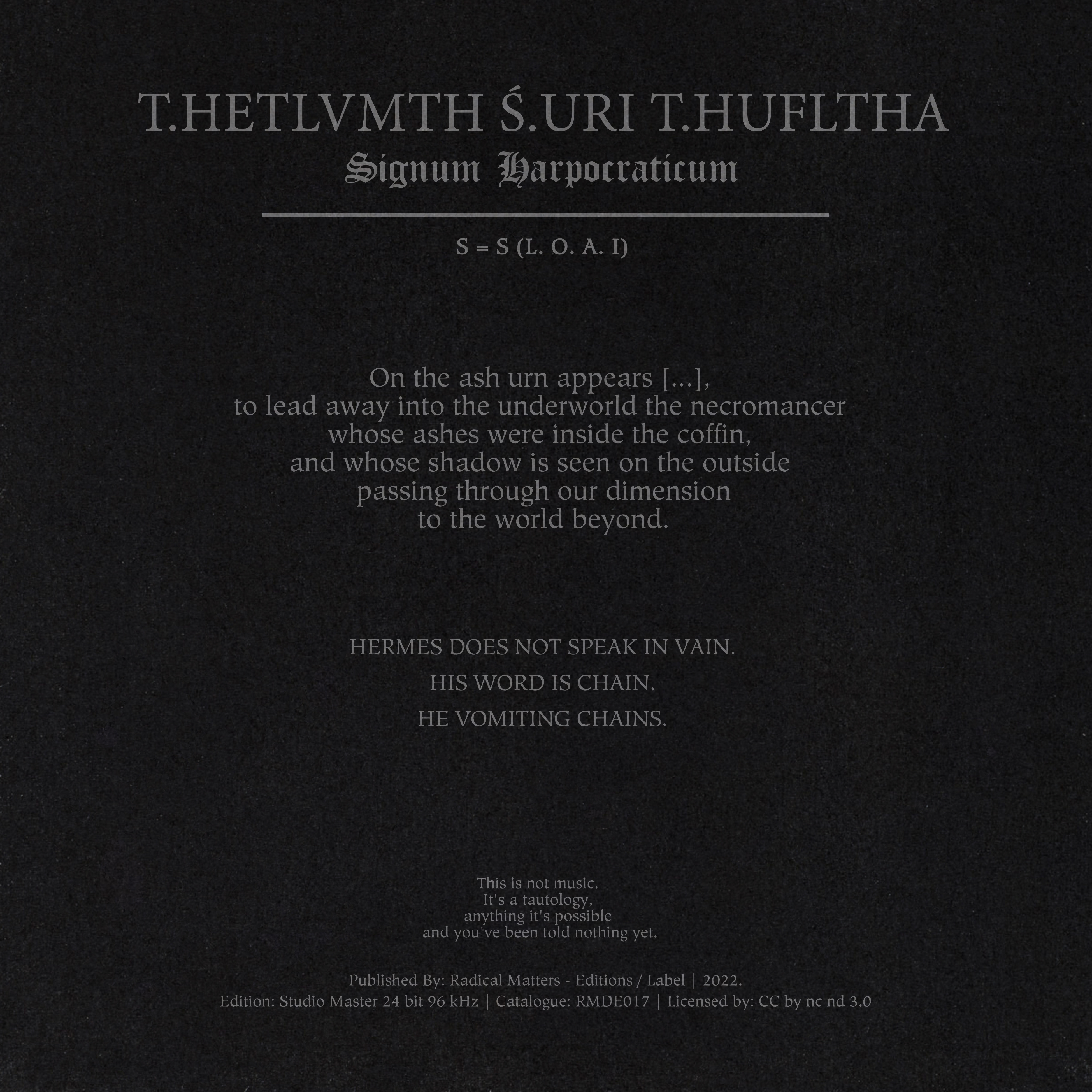 NEKRMANTISCHE HEXENTVM [TA MEGALA MYSTERIA]