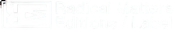 Radical Matters Editions Label Logo